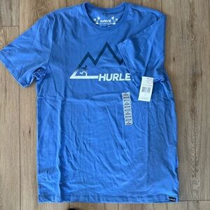 Hurley Everyday Explorer T-Shirt Mens Medium Blue Short Sleeve Graphic Tee